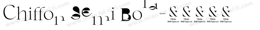 Chiffon Semi Bold字体转换